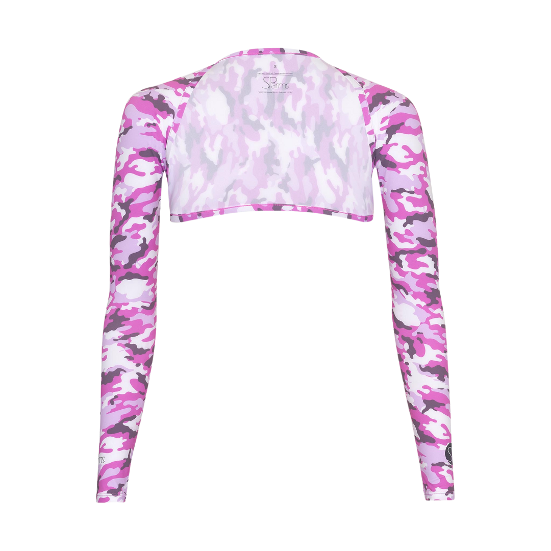 SParms UPF50+ Shoulder Wraps (Camo Pink)