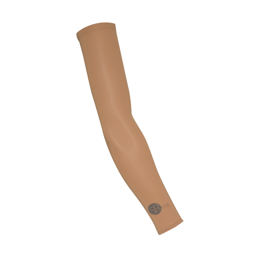 SParms UPF50+ Arm Sleeves (Latte, Pair)