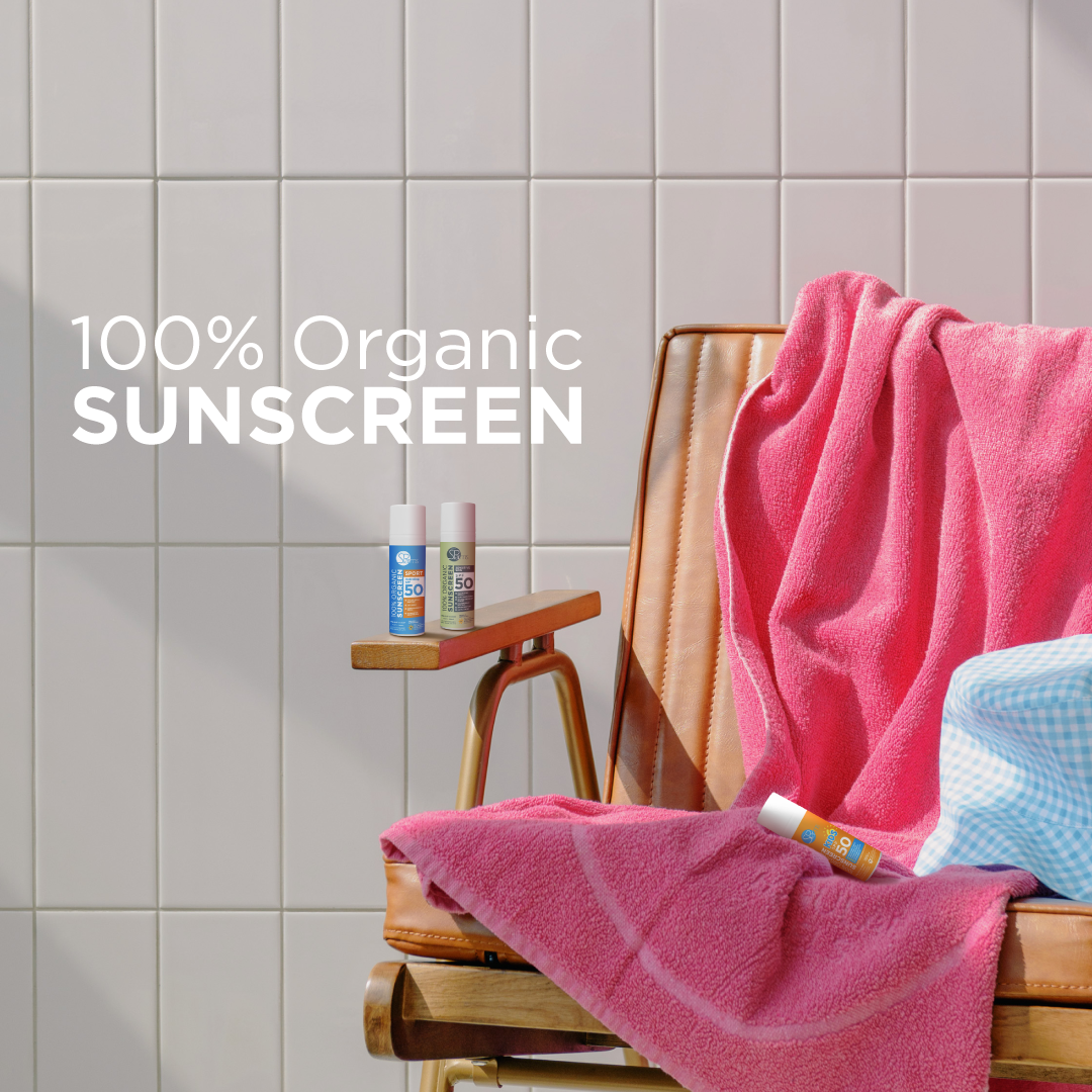 100% Organic Sensitive Skin Sunscreen SPF 50