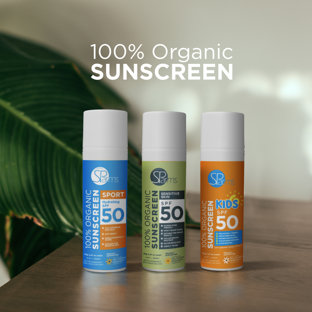 100% Organic Sensitive Skin Sunscreen SPF 50
