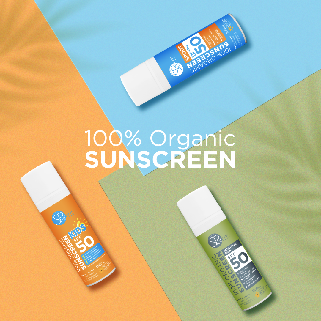 100% Organic Sensitive Skin Sunscreen SPF 50