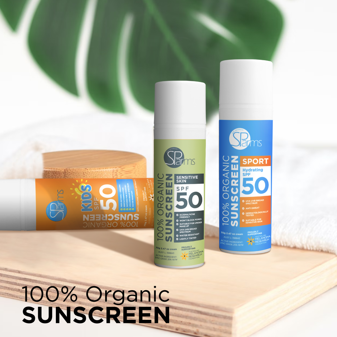 100% Organic Sensitive Skin Sunscreen SPF 50