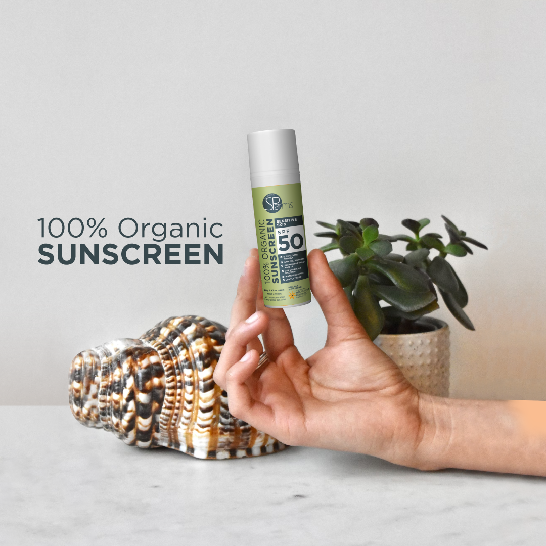 100% Organic Sensitive Skin Sunscreen SPF 50