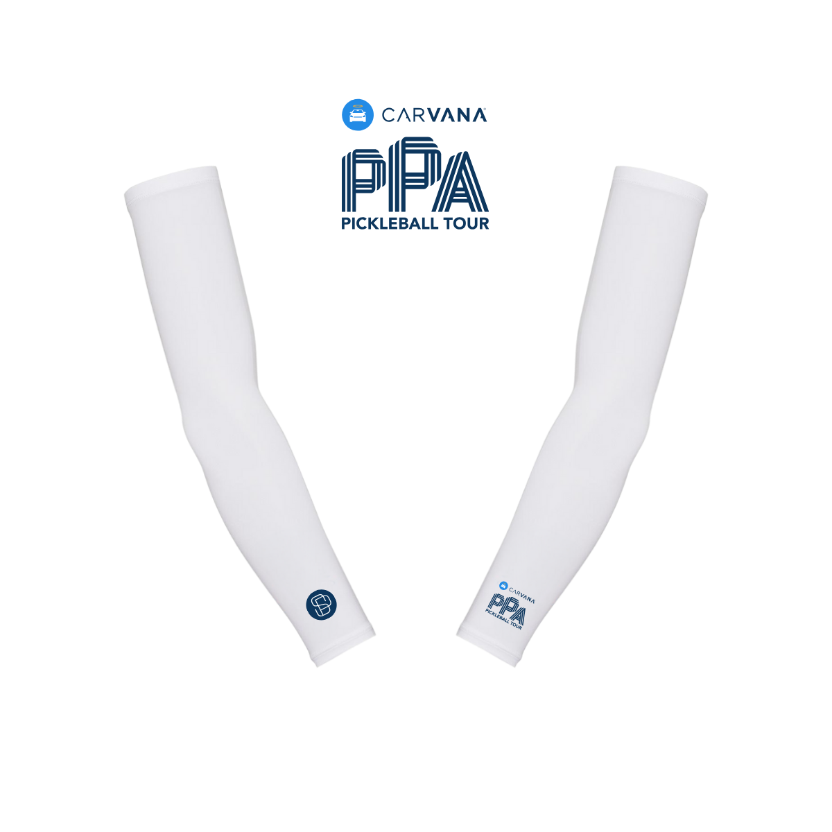 PPA x SParms UPF50+ Arm Sleeves (White, Pair)