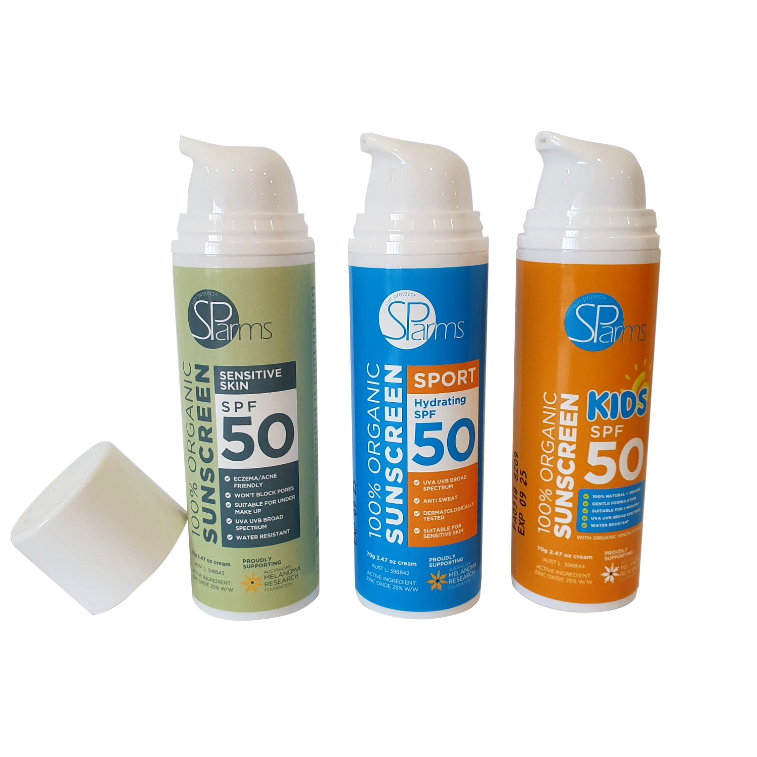 100% Organic Sensitive Skin Sunscreen SPF 50