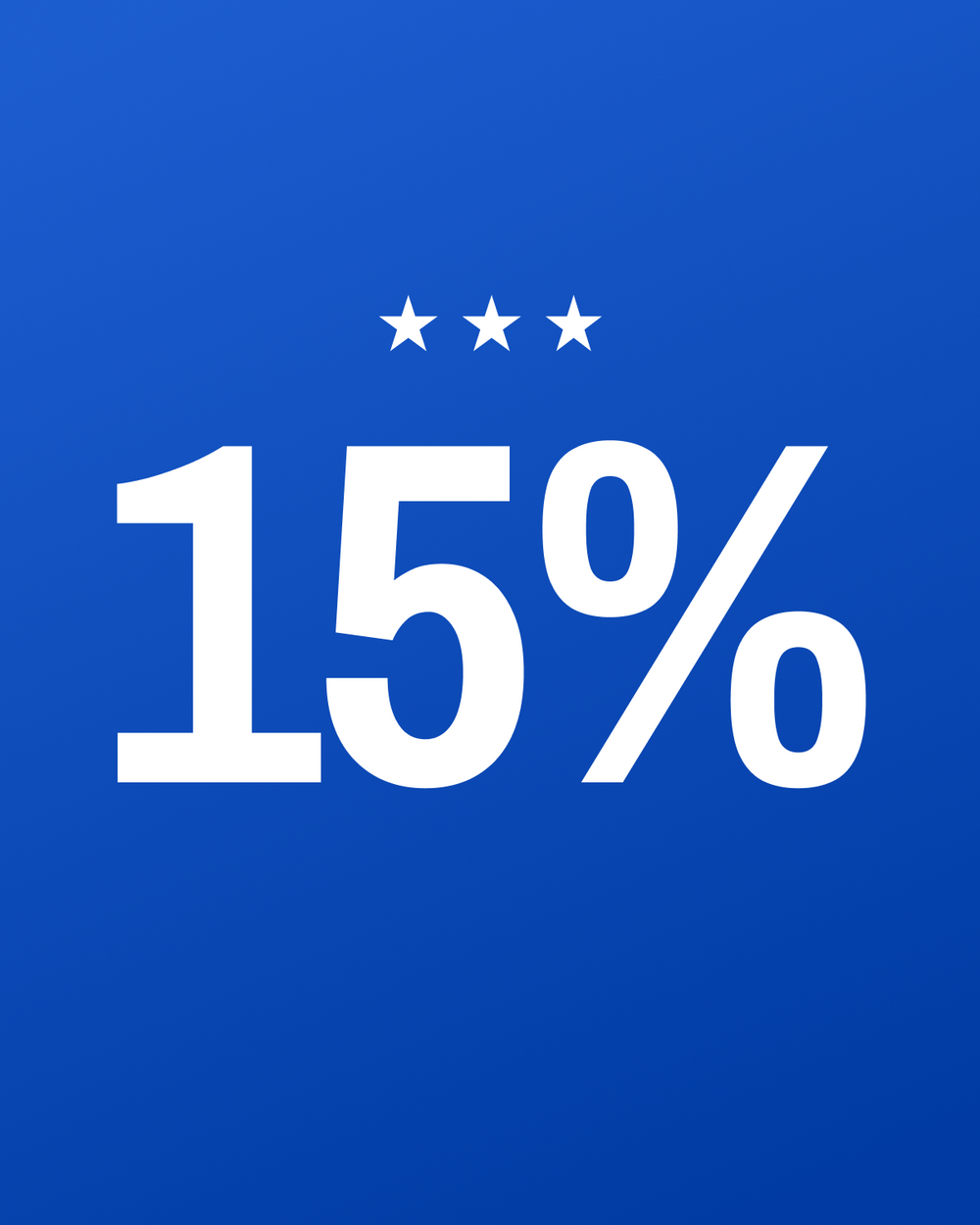 15% off