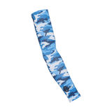 SParms UPF50+ Arm Sleeves (Camo Blue, Pair)