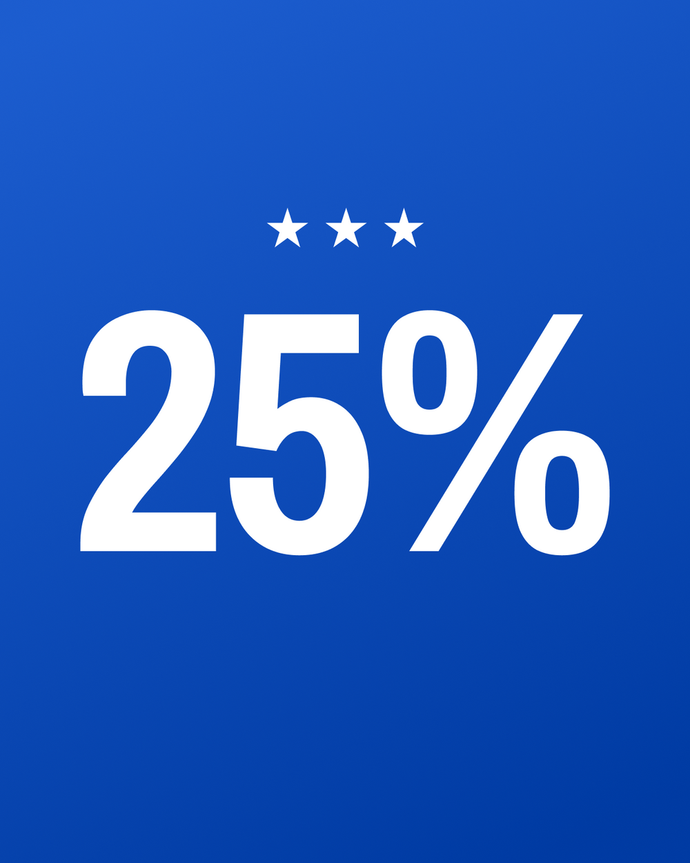25% off