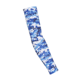 SParms UPF50+ Arm Sleeves (Digital Camo Blue, Pair)