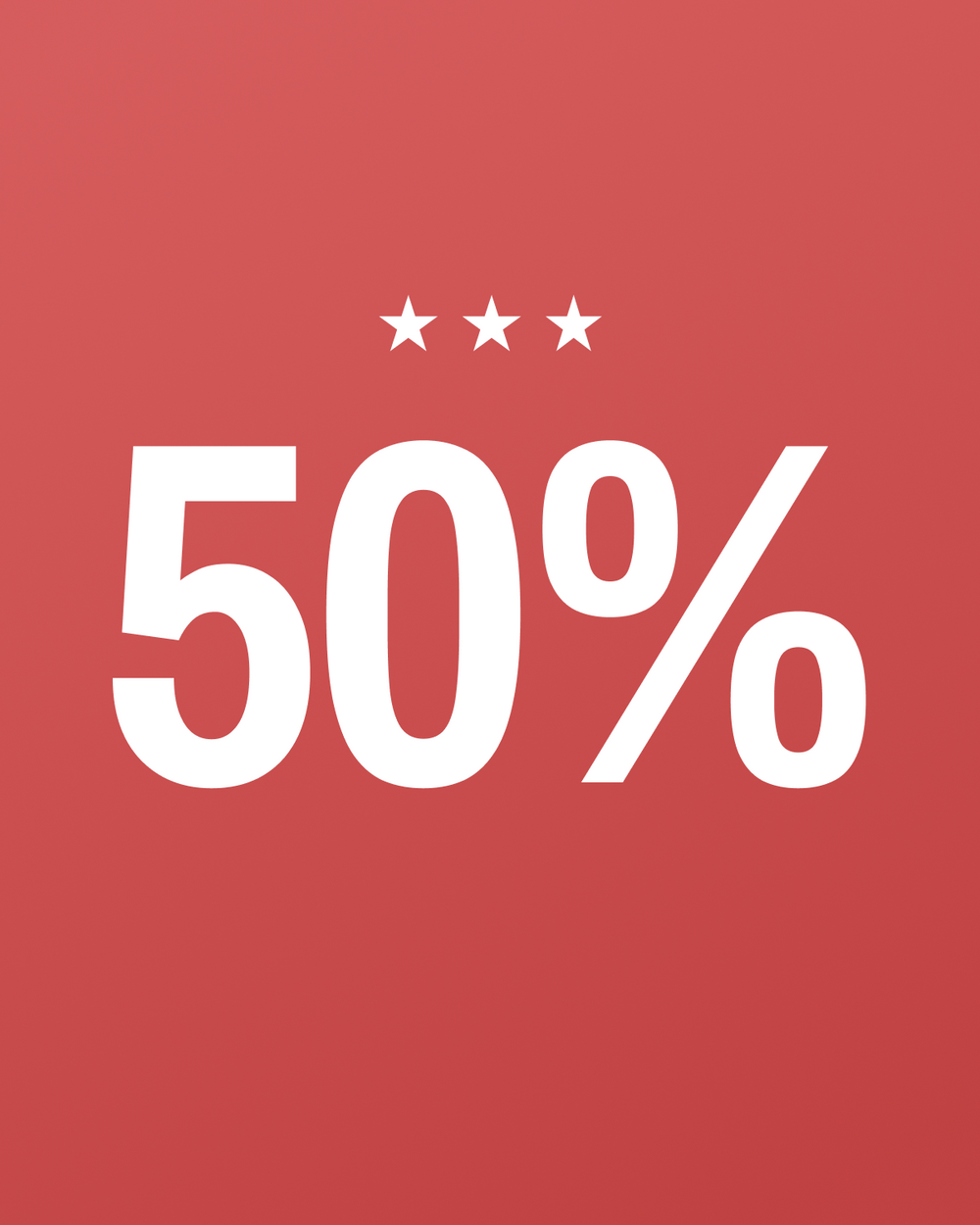 50% off