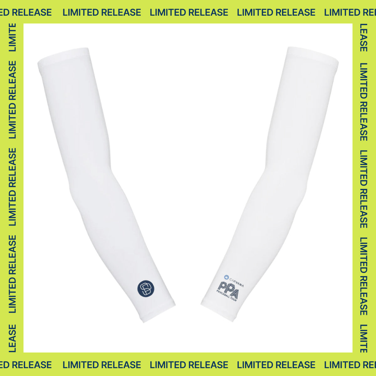 PPA x SParms UPF50+ Arm Sleeves (White, Pair)
