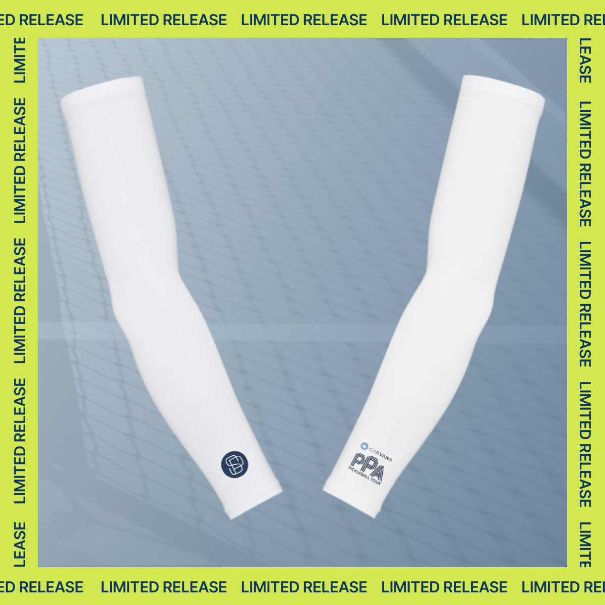 PPA x SParms UPF50+ Arm Sleeves (White, Pair)