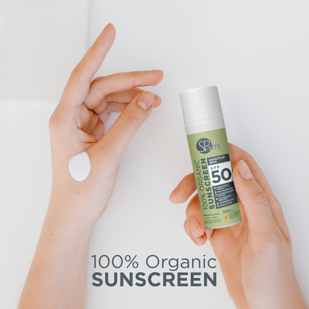 100% Organic Sensitive Skin Sunscreen SPF 50