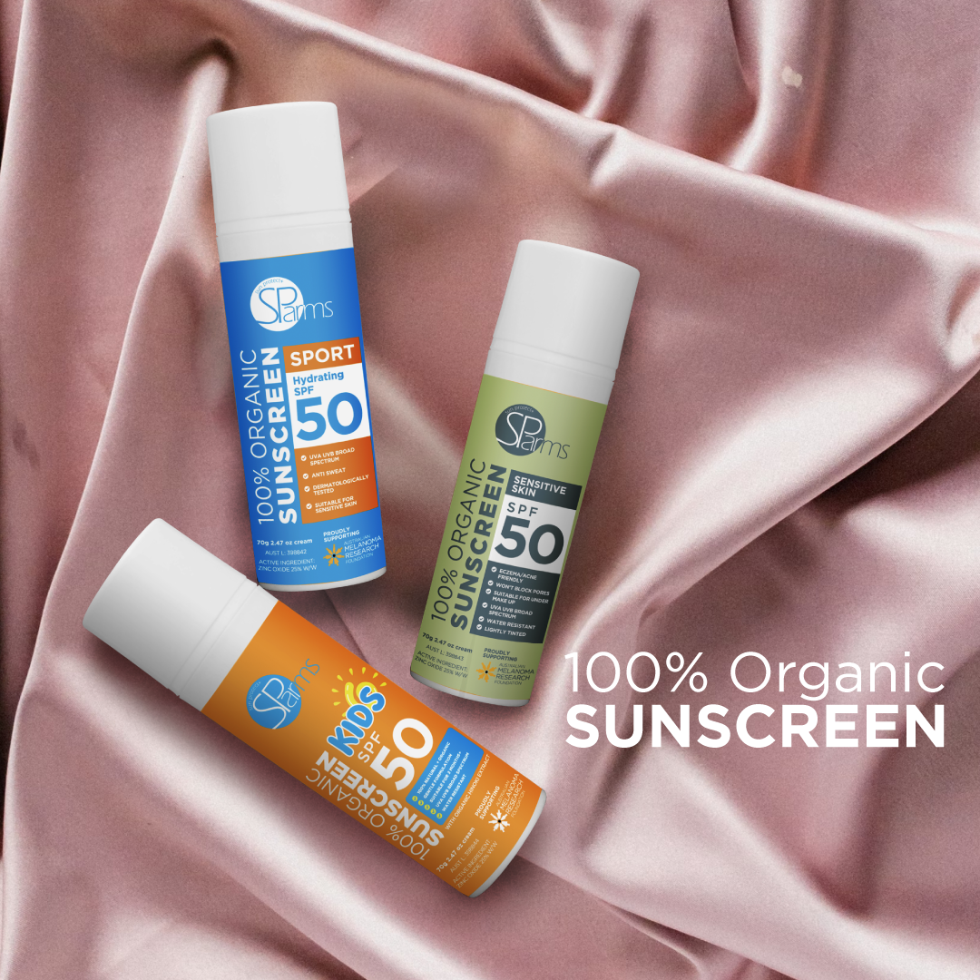 100% Organic Sensitive Skin Sunscreen SPF 50