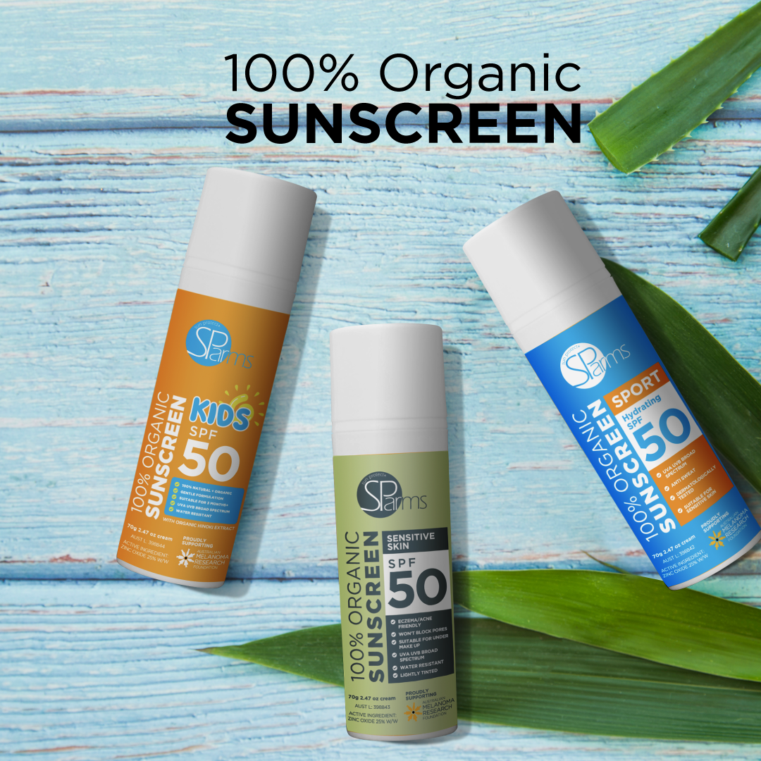 100% Organic Sensitive Skin Sunscreen SPF 50