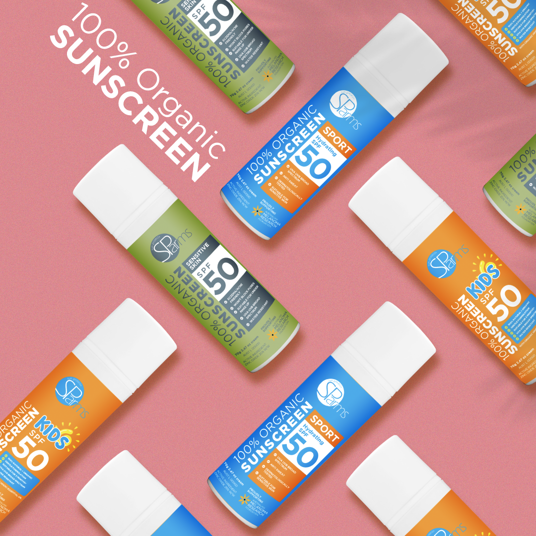 100% Organic Sensitive Skin Sunscreen SPF 50