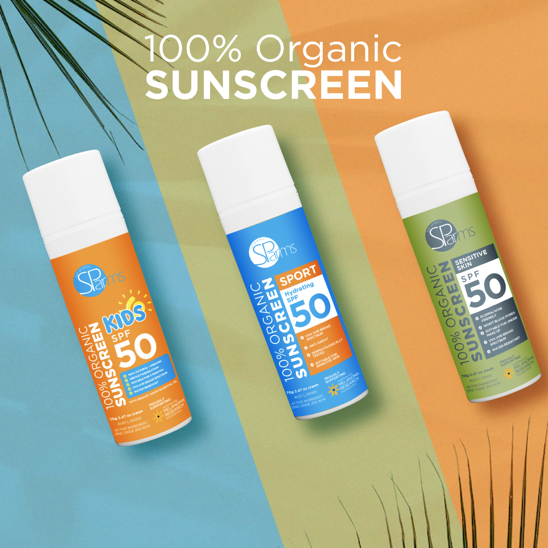 100% Organic Sensitive Skin Sunscreen SPF 50