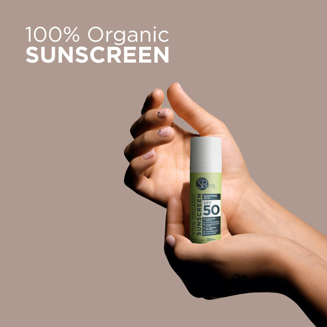 100% Organic Sensitive Skin Sunscreen SPF 50