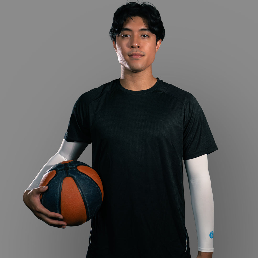 Youth's SParms UPF50+ Arm Sleeves (White, Pair)