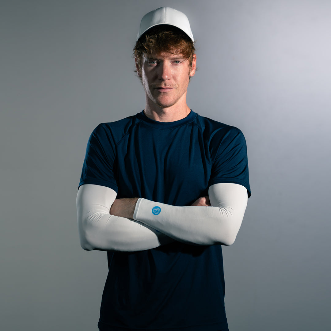 Youth's SParms UPF50+ Arm Sleeves (White, Pair)