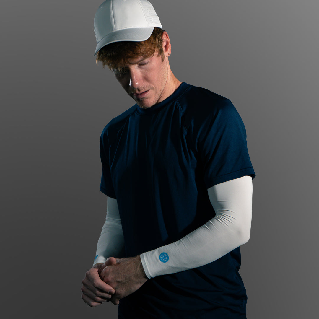 Youth's SParms UPF50+ Arm Sleeves (White, Pair)