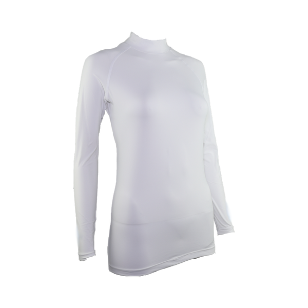 SP Body - Women's High Neck Crystal Logo [White] - SParms