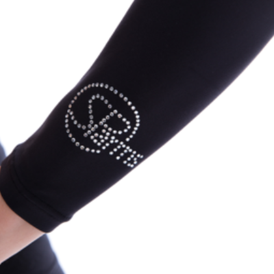 SP Body - Women's High Neck Crystal Logo [Black] - SParms