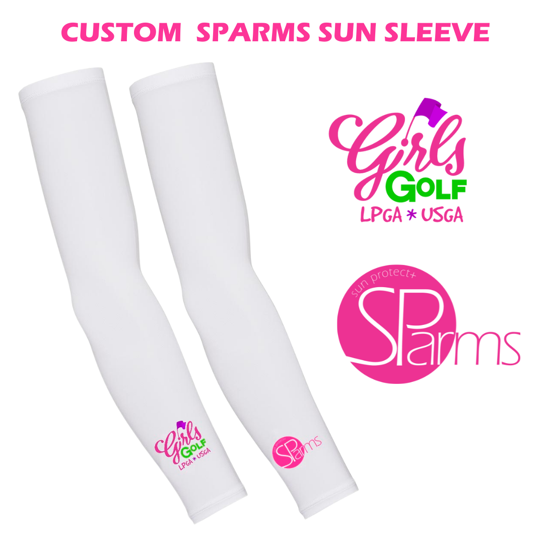 Sparms UPF50+ Arm Sleeves Limited Edition Girl's Golf Custom Logo